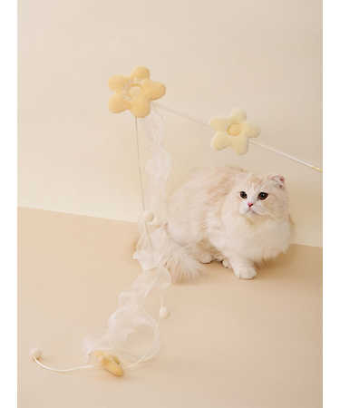 【CAT&DOG】フラワーモチーフねこじゃらし