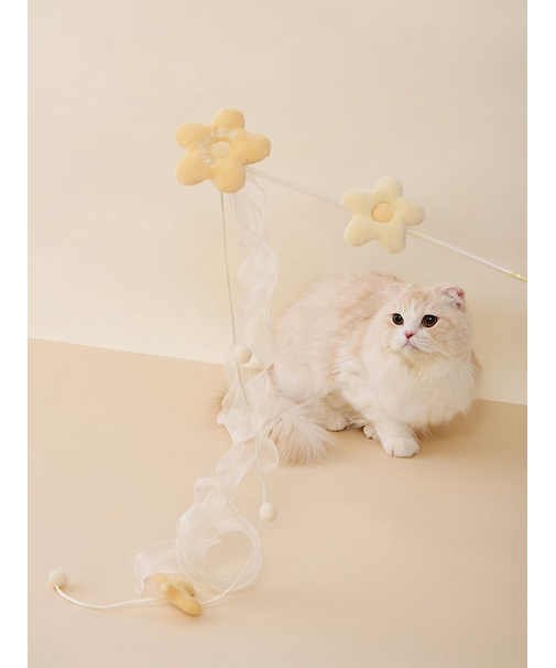 【CAT&DOG】フラワーモチーフねこじゃらし