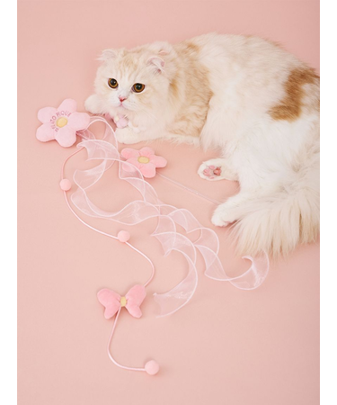 【CAT&DOG】フラワーモチーフねこじゃらし