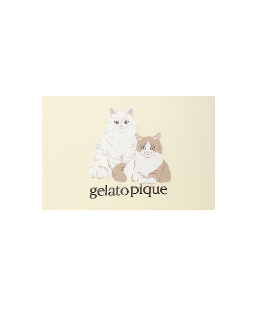 キャットジャガードブランケット