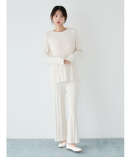 調温スムーズィーランダムリブロングパンツ