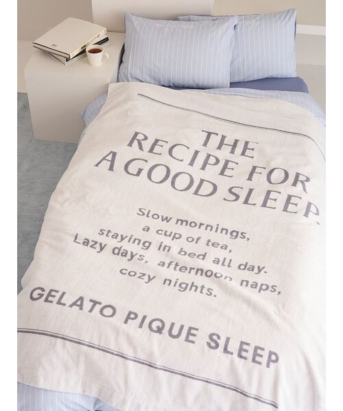 Sleep】ロゴデザイン今治タオルケット｜ジェラートピケの通販｜&mall
