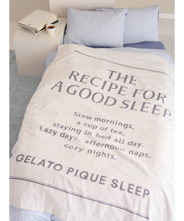 【Sleep】ロゴデザイン今治タオルケット