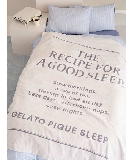 【Sleep】ロゴデザイン今治タオルケット