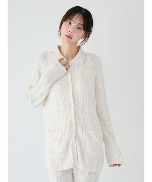 ジェラートピケ　調温スムーズィーリブカーディガン 調温スムーズィーランダムリブカーディガン｜ジェラートピケの通販