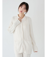 調温スムーズィーランダムリブカーディガン