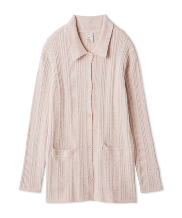 調温スムーズィーランダムリブカーディガン