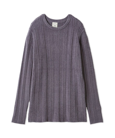 調温スムーズィーランダムリブプルオーバー