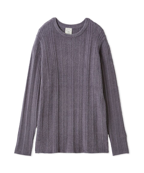 調温スムーズィーランダムリブプルオーバー