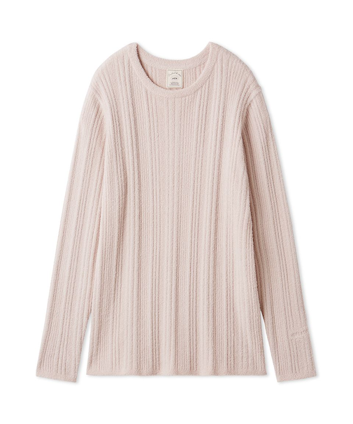 調温スムーズィーランダムリブプルオーバー