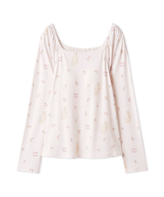 フラワーキャット柄カップインプルオーバー