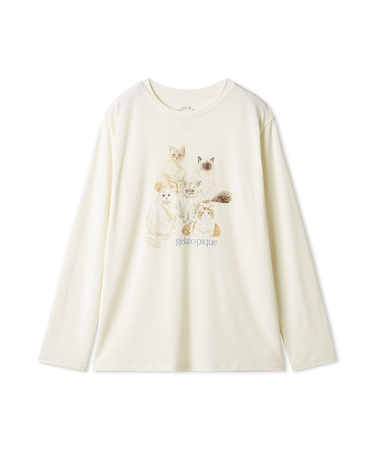 キャットワンポイントロンT