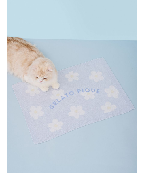 CAT&DOG】スムーズィーフラワージャガードブランケット｜ジェラート
