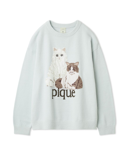 エアリーモコキャットジャガードプルオーバー