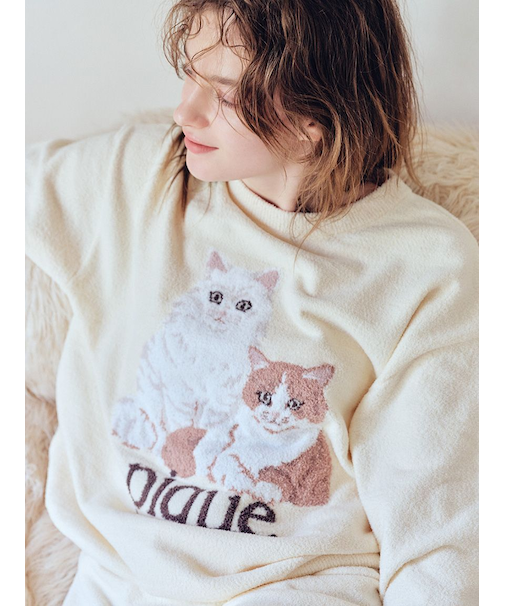 エアリーモコキャットジャガードプルオーバー