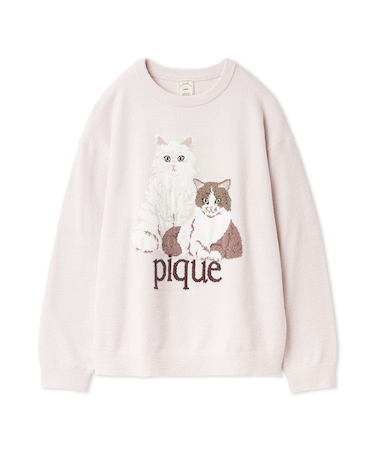 エアリーモコキャットジャガードプルオーバー