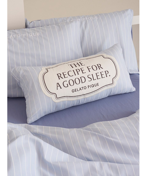 【Sleep】バリエーションプリントストライプ柄ロングピロー