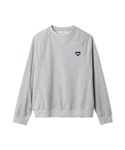 【HOMME】裏毛ハートロゴ刺繍プルオーバー