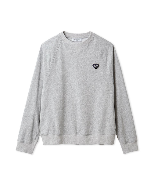 【HOMME】裏毛ハートロゴ刺繍プルオーバー