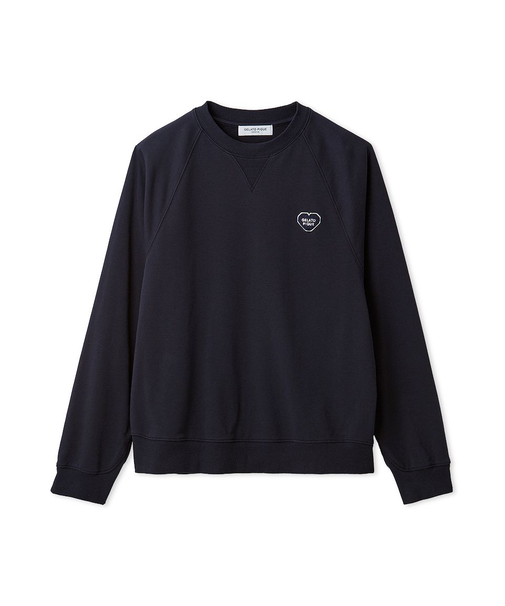 【HOMME】裏毛ハートロゴ刺繍プルオーバー