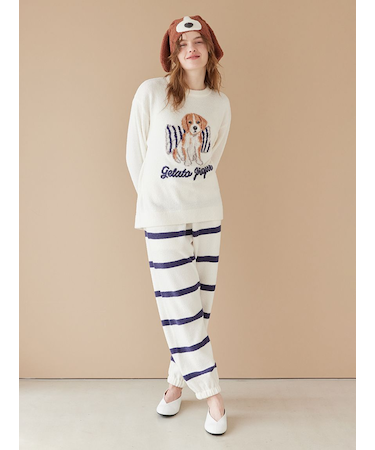 【UNISEX】エアリーモコボーダーロングパンツ