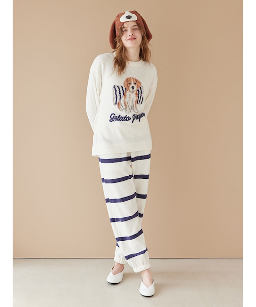 【UNISEX】エアリーモコボーダーロングパンツ