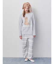 【UNISEX】エアリーモコボーダーロングパンツ