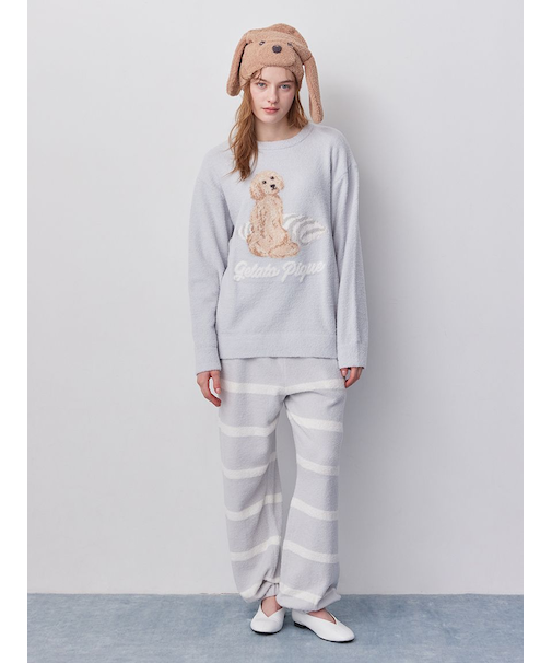 【UNISEX】エアリーモコボーダーロングパンツ