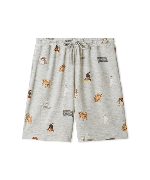 UNISEX】プレイフルDOG柄ハーフパンツ｜ジェラートピケの通販｜&mall