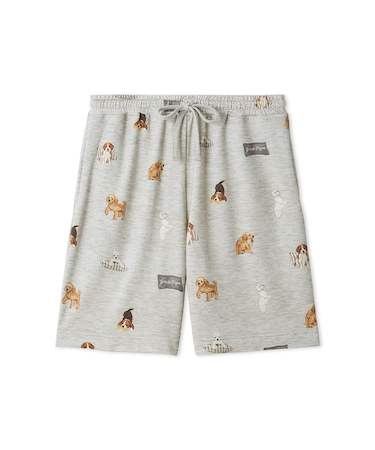 【UNISEX】プレイフルDOG柄ハーフパンツ