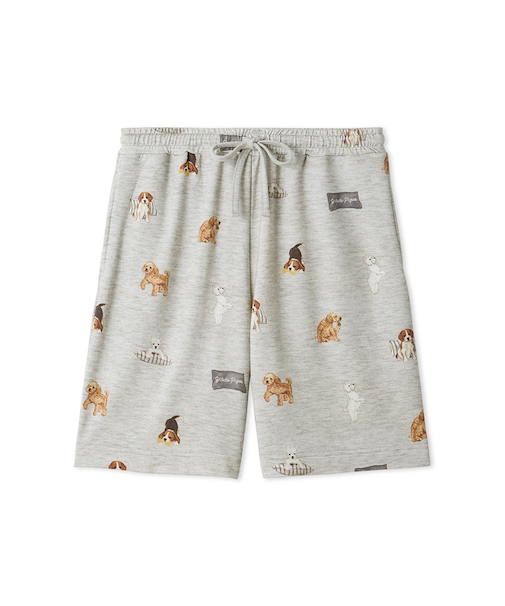 【UNISEX】プレイフルDOG柄ハーフパンツ