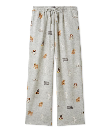 【UNISEX】プレイフルDOG柄ロングパンツ