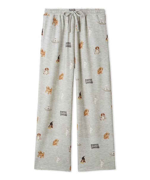 【UNISEX】プレイフルDOG柄ロングパンツ
