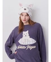 【Sleep】【UNISEX】ベビモコプレイフルDOG吸水キャップ