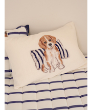 【Sleep】【UNISEX】エアリーモコプレイフルDOGジャガードピローケース