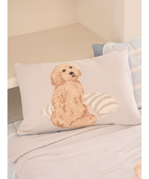 Sleep】【UNISEX】エアリーモコプレイフルDOGジャガードピローケース