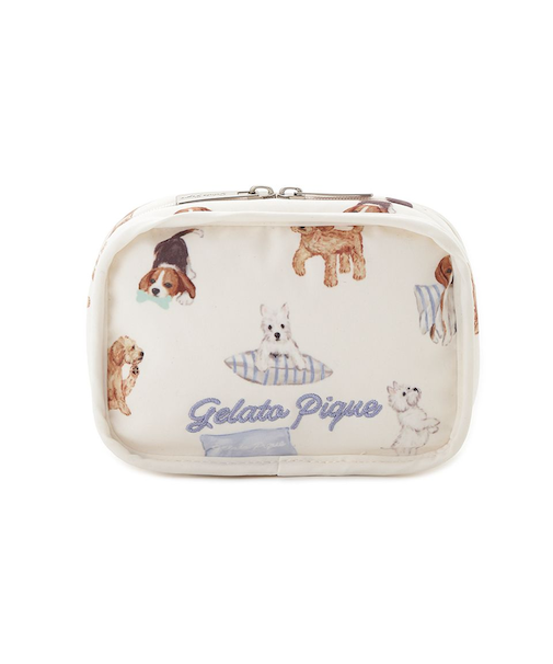 プレイフルDOG総柄ティッシュポーチ