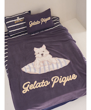 【Sleep】【UNISEX】エアリーモコプレイフルDOGジャガードマルチカバー