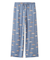 【HOMME】レーヨンスリーピングドッグ柄ロングパンツ