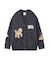 【UNISEX】エアリーモコプレイフルDOGジャガードカーディガン