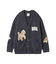 【UNISEX】エアリーモコプレイフルDOGジャガードカーディガン