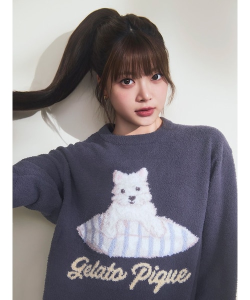 エアリーモコキャットジャガードプルオーバー｜ジェラートピケの通販