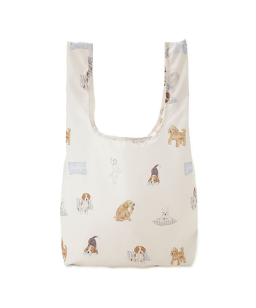 プレイフルDOG総柄エコバッグSサイズ