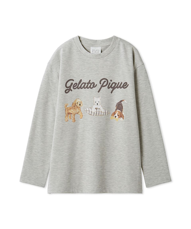 【UNISEX】プレイフルDOGワンポイントロンT