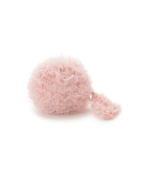 ボリュームフリルチュールポーチ