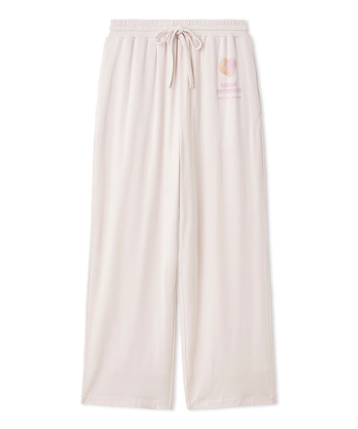 【kansai yamamoto】【レディース】ワンポイントレーヨンロゴロングパンツ