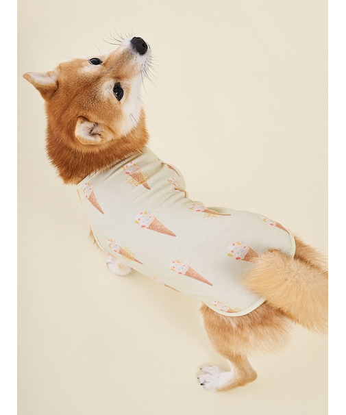 【CAT&DOG】アイス柄カットソープルオーバー