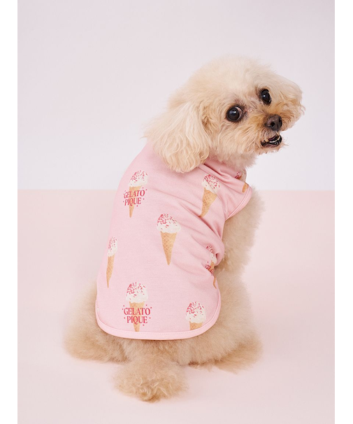 【CAT&DOG】アイス柄カットソープルオーバー