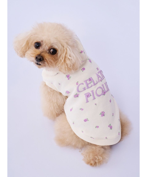 CAT&DOG】フラワー柄裏毛フーディー｜ジェラートピケの通販｜&mall