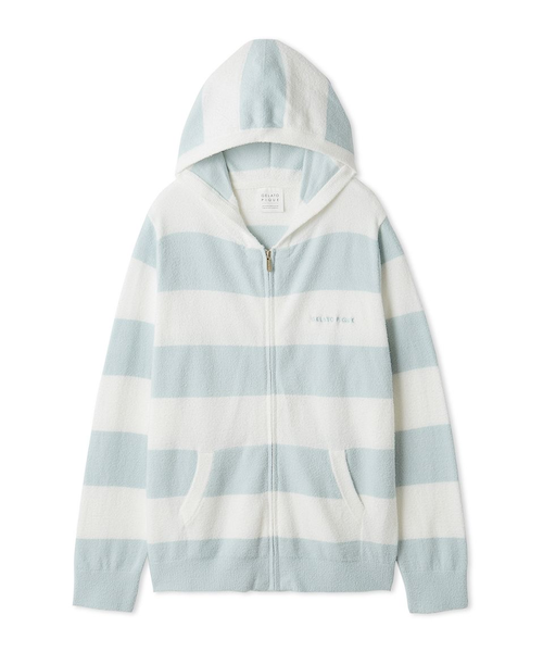 スムーズィー2ボーダーパーカ｜ジェラートピケの通販｜&mall（アンド